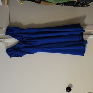Blue retro style dress